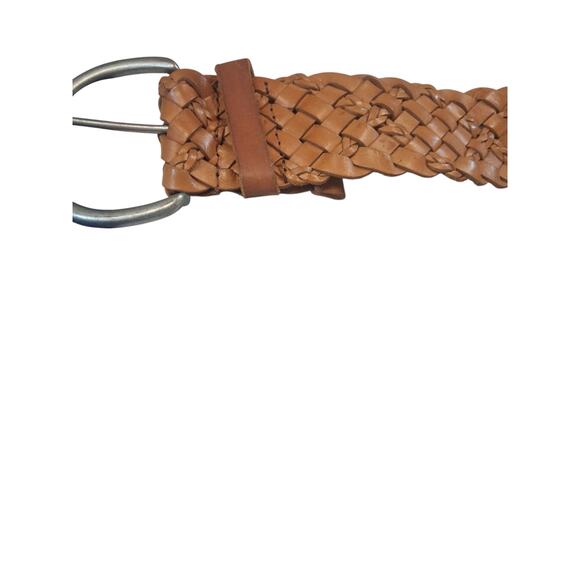 Y2K Women's size 30" Braided Genuine Leather Grungecore Academia‎ Preppy Belt - Picture 3 of 9
